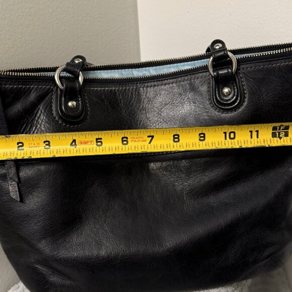 Coach 2012 Black Distressed Leather Poppy Satchel - Picture 9 of 9